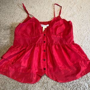 BCBGeneration Cherry Red Tank in XS